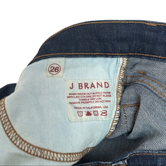 J Brand | Dark Wash High Waist Straight Leg Jeans - Picture 5 of 6